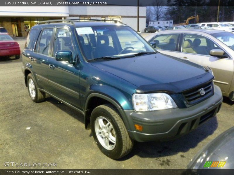 Cypress Green Pearl / Charcoal 1998 Honda CR-V EX 4WD