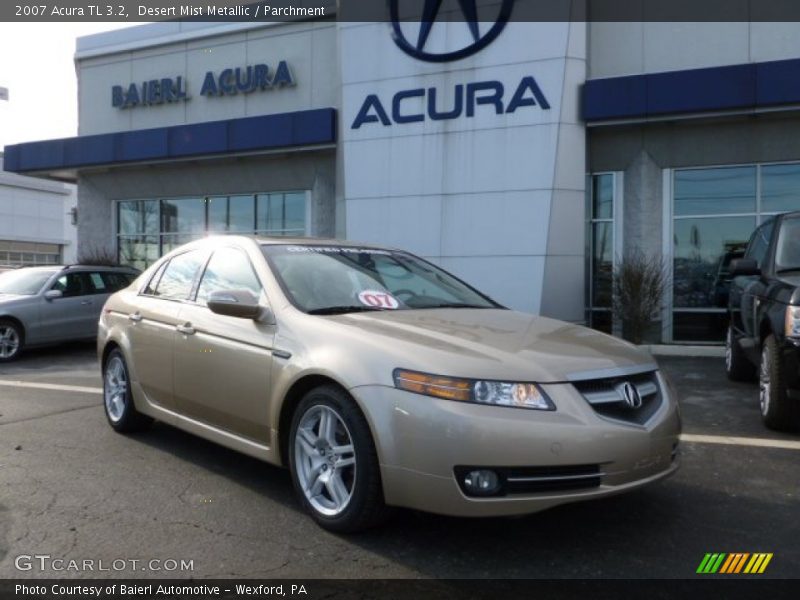 Desert Mist Metallic / Parchment 2007 Acura TL 3.2