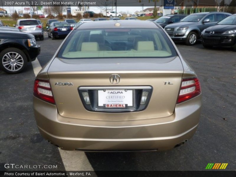 Desert Mist Metallic / Parchment 2007 Acura TL 3.2