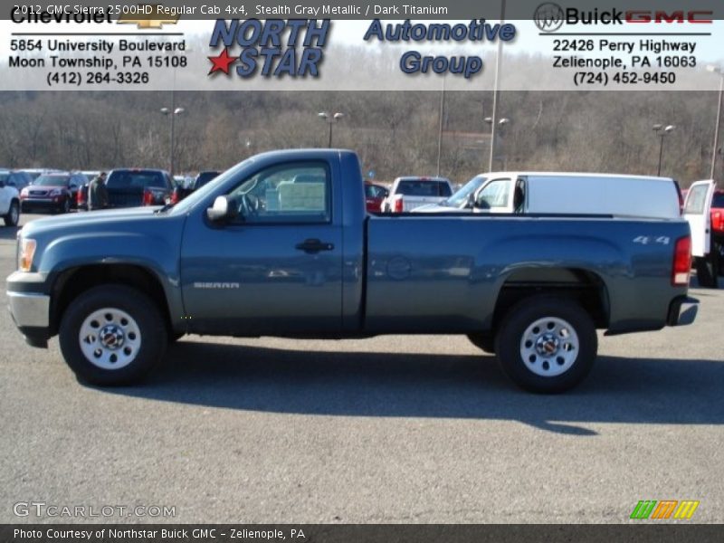 Stealth Gray Metallic / Dark Titanium 2012 GMC Sierra 2500HD Regular Cab 4x4