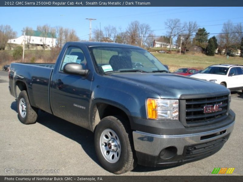 Stealth Gray Metallic / Dark Titanium 2012 GMC Sierra 2500HD Regular Cab 4x4
