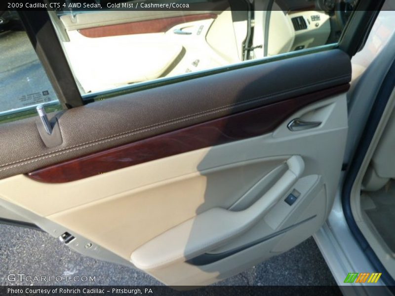 Gold Mist / Cashmere/Cocoa 2009 Cadillac CTS 4 AWD Sedan