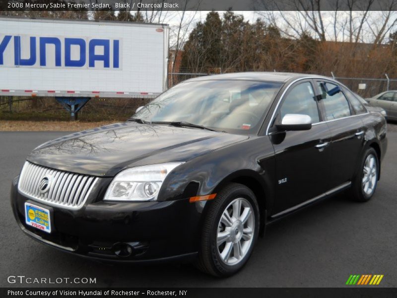 Black / Charcoal Black 2008 Mercury Sable Premier Sedan