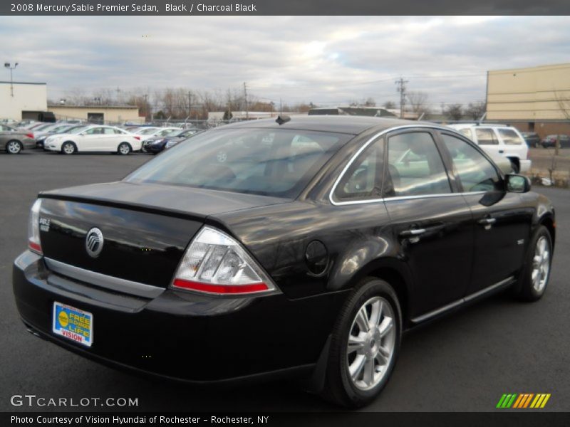 Black / Charcoal Black 2008 Mercury Sable Premier Sedan