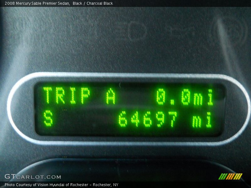 Black / Charcoal Black 2008 Mercury Sable Premier Sedan