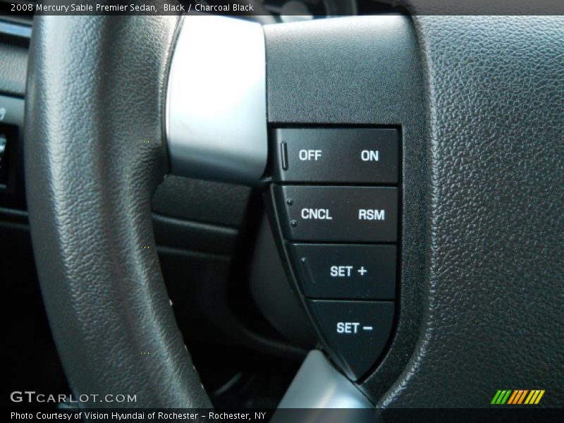 Black / Charcoal Black 2008 Mercury Sable Premier Sedan