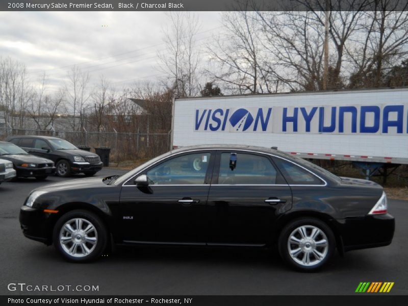 Black / Charcoal Black 2008 Mercury Sable Premier Sedan