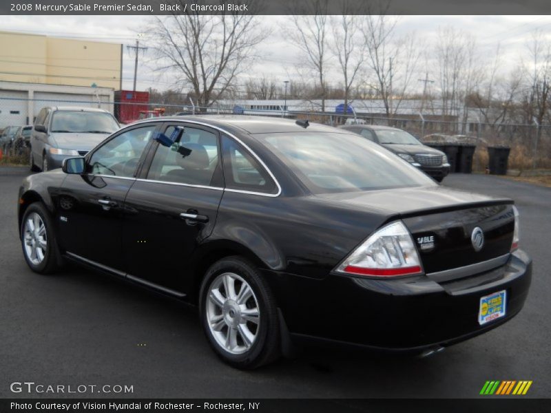 Black / Charcoal Black 2008 Mercury Sable Premier Sedan