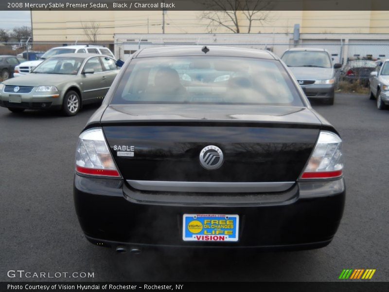 Black / Charcoal Black 2008 Mercury Sable Premier Sedan