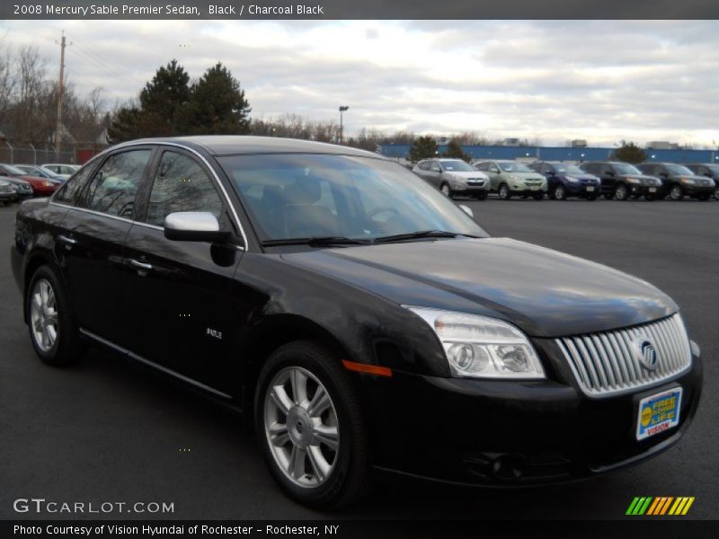 Black / Charcoal Black 2008 Mercury Sable Premier Sedan