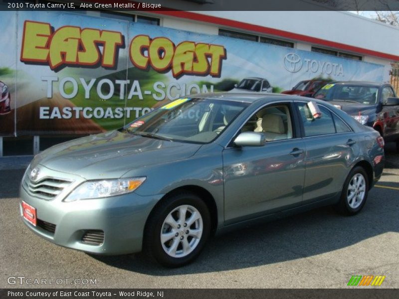 Aloe Green Metallic / Bisque 2010 Toyota Camry LE