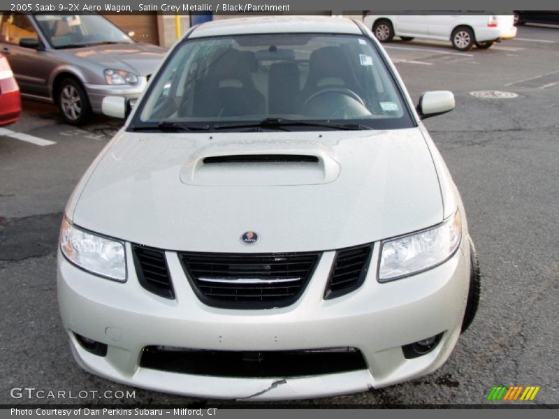 Satin Grey Metallic / Black/Parchment 2005 Saab 9-2X Aero Wagon