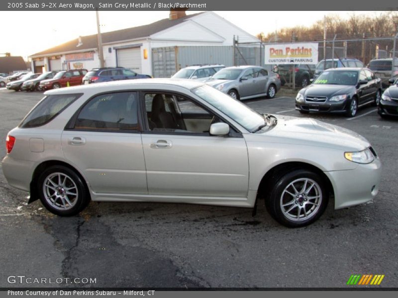 Satin Grey Metallic / Black/Parchment 2005 Saab 9-2X Aero Wagon