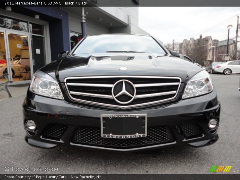 Black / Black 2011 Mercedes-Benz C 63 AMG