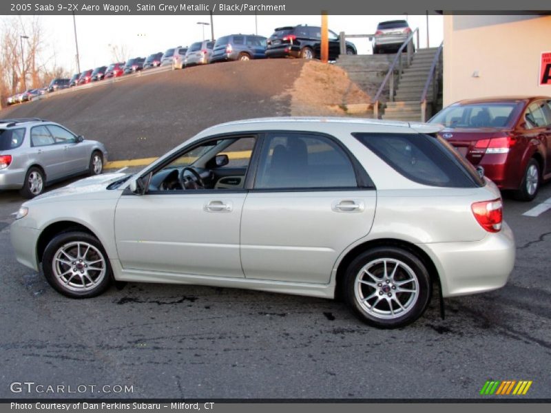 Satin Grey Metallic / Black/Parchment 2005 Saab 9-2X Aero Wagon