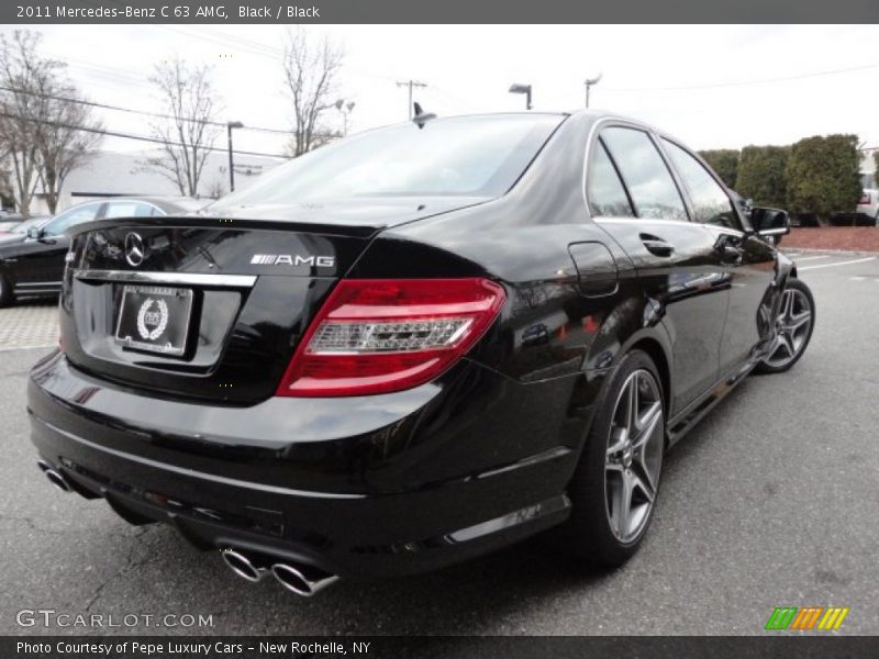 Black / Black 2011 Mercedes-Benz C 63 AMG