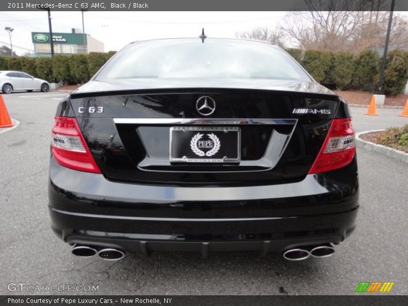 Black / Black 2011 Mercedes-Benz C 63 AMG