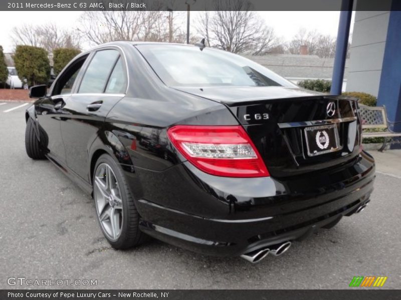 Black / Black 2011 Mercedes-Benz C 63 AMG