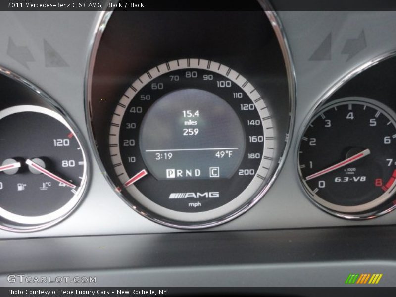 Black / Black 2011 Mercedes-Benz C 63 AMG