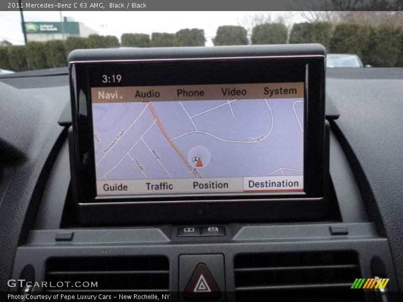 Navigation of 2011 C 63 AMG