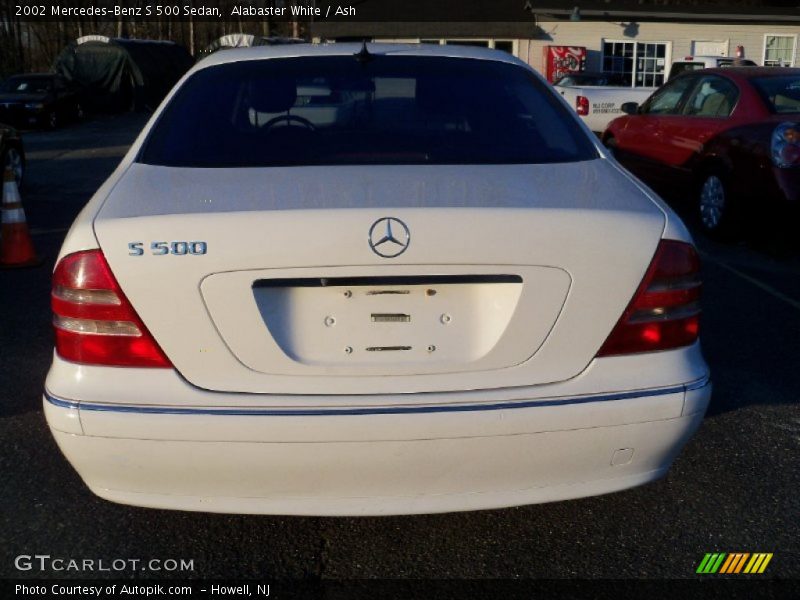 Alabaster White / Ash 2002 Mercedes-Benz S 500 Sedan