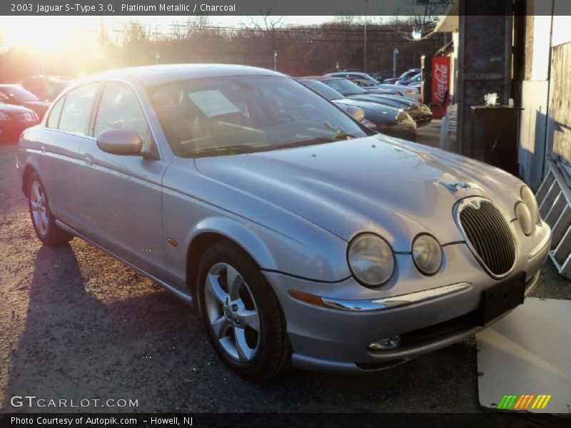 Platinum Metallic / Charcoal 2003 Jaguar S-Type 3.0