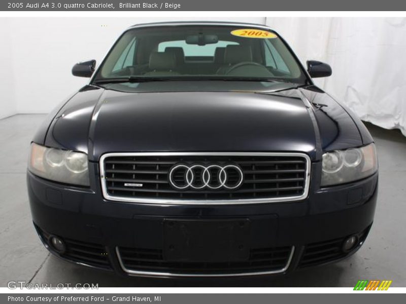 Brilliant Black / Beige 2005 Audi A4 3.0 quattro Cabriolet