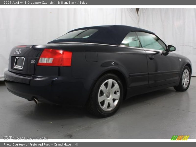 Brilliant Black / Beige 2005 Audi A4 3.0 quattro Cabriolet