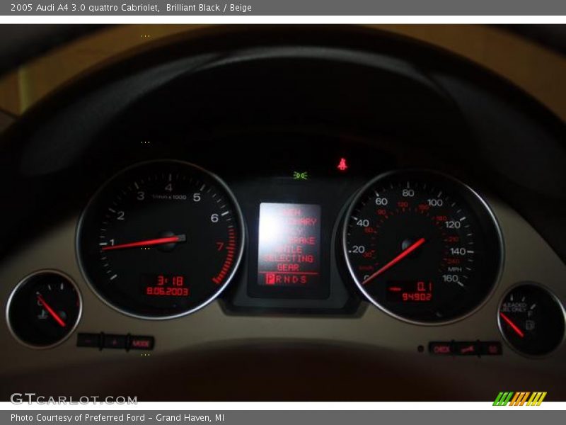 Brilliant Black / Beige 2005 Audi A4 3.0 quattro Cabriolet