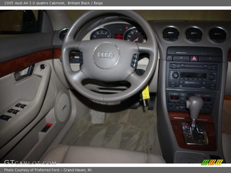 Brilliant Black / Beige 2005 Audi A4 3.0 quattro Cabriolet