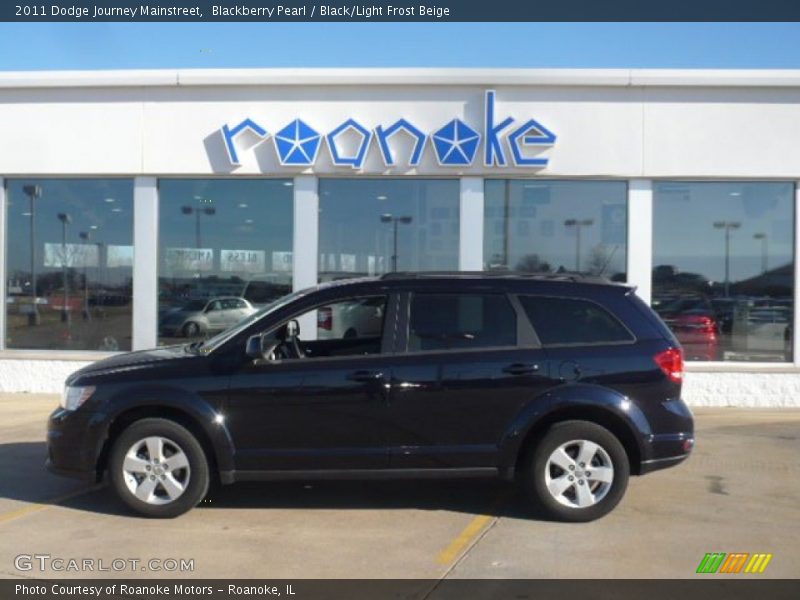 Blackberry Pearl / Black/Light Frost Beige 2011 Dodge Journey Mainstreet