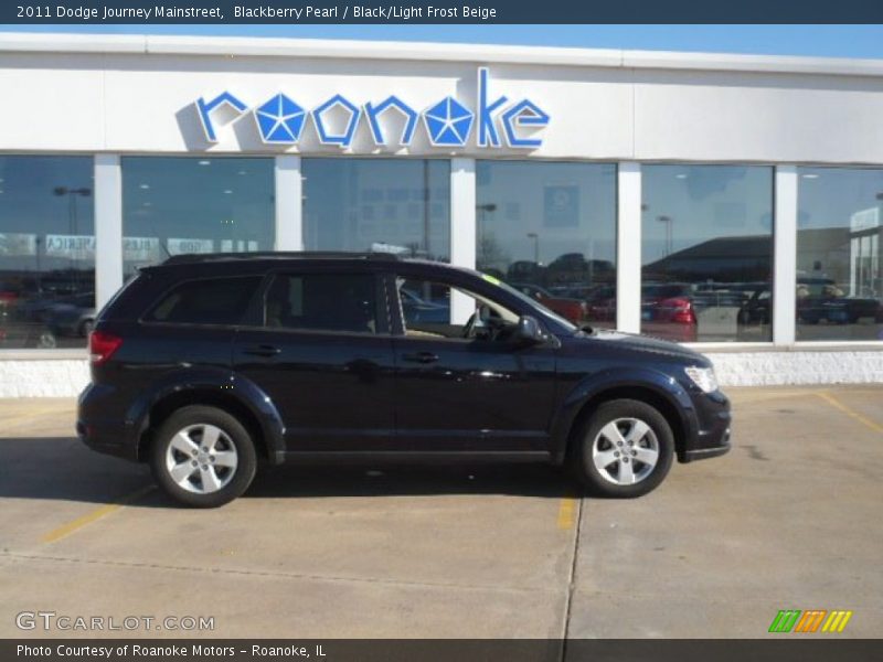 Blackberry Pearl / Black/Light Frost Beige 2011 Dodge Journey Mainstreet
