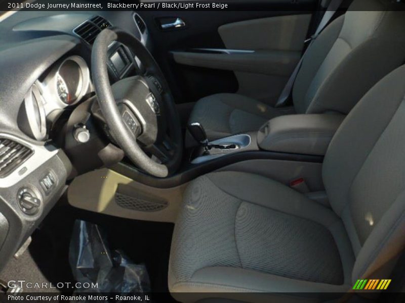 Blackberry Pearl / Black/Light Frost Beige 2011 Dodge Journey Mainstreet