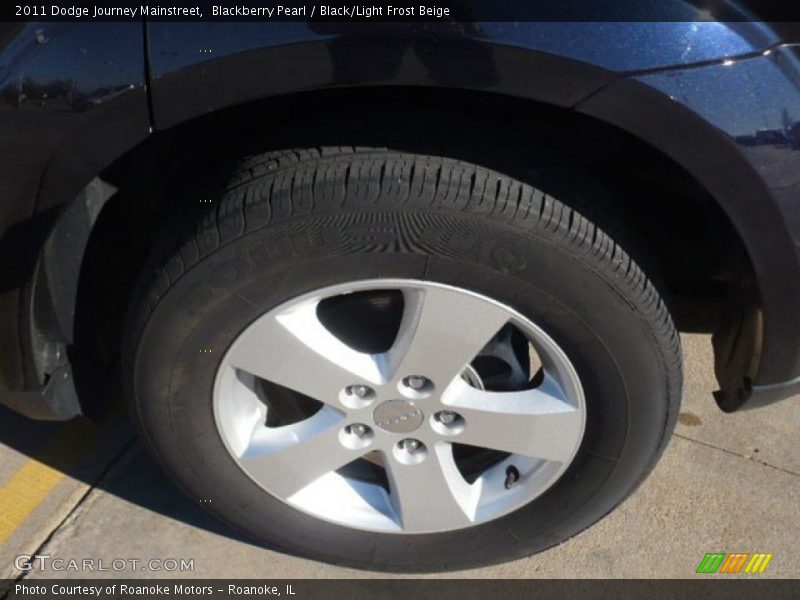 Blackberry Pearl / Black/Light Frost Beige 2011 Dodge Journey Mainstreet
