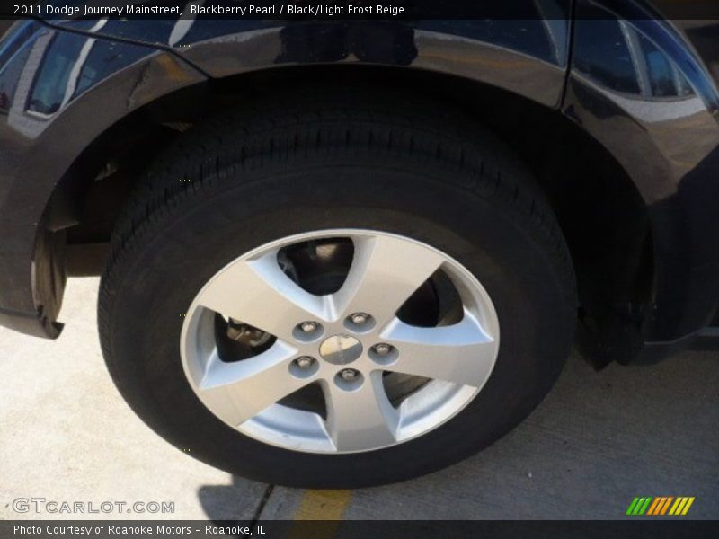 Blackberry Pearl / Black/Light Frost Beige 2011 Dodge Journey Mainstreet