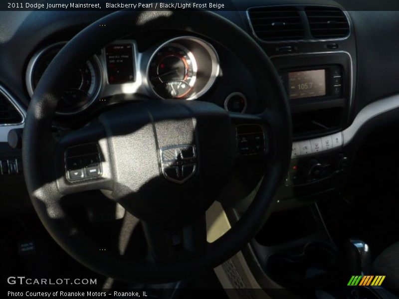 Blackberry Pearl / Black/Light Frost Beige 2011 Dodge Journey Mainstreet
