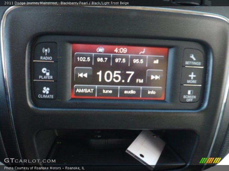 Blackberry Pearl / Black/Light Frost Beige 2011 Dodge Journey Mainstreet