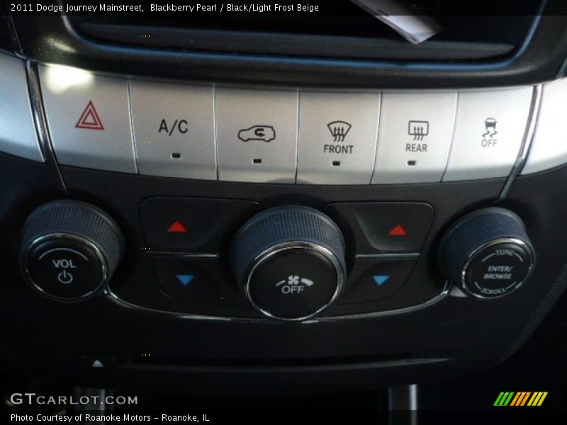 Blackberry Pearl / Black/Light Frost Beige 2011 Dodge Journey Mainstreet
