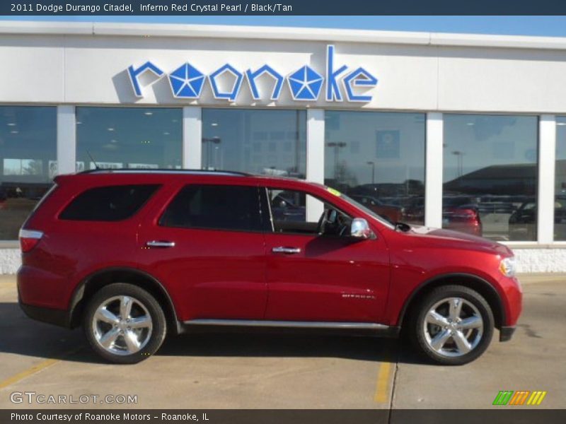 Inferno Red Crystal Pearl / Black/Tan 2011 Dodge Durango Citadel