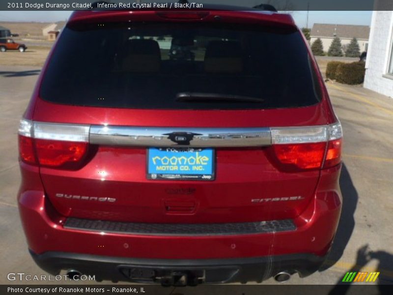Inferno Red Crystal Pearl / Black/Tan 2011 Dodge Durango Citadel