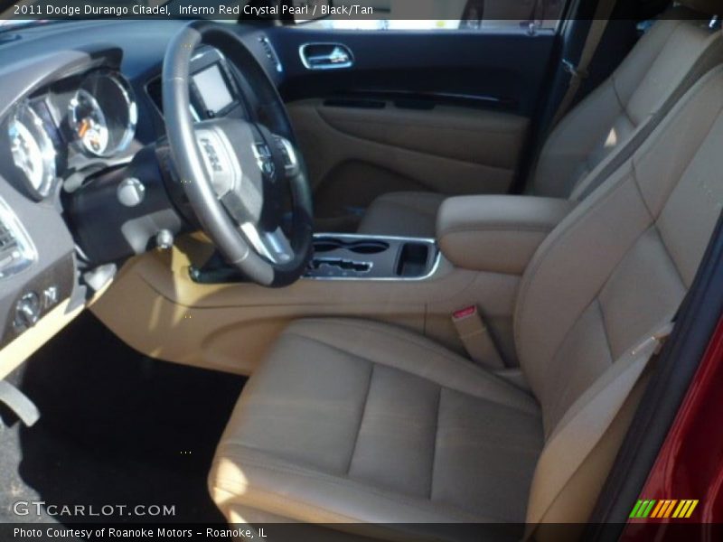 Inferno Red Crystal Pearl / Black/Tan 2011 Dodge Durango Citadel
