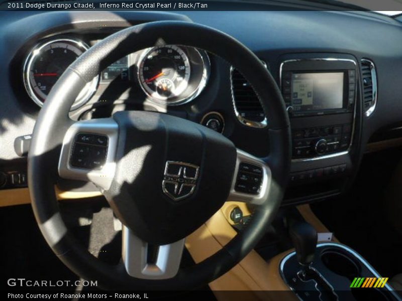 Inferno Red Crystal Pearl / Black/Tan 2011 Dodge Durango Citadel