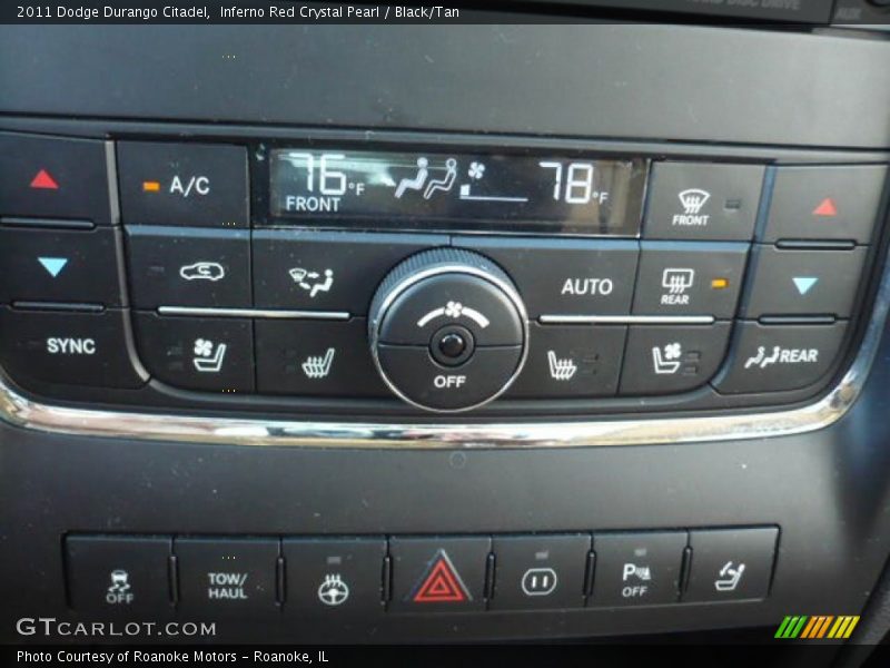 Inferno Red Crystal Pearl / Black/Tan 2011 Dodge Durango Citadel