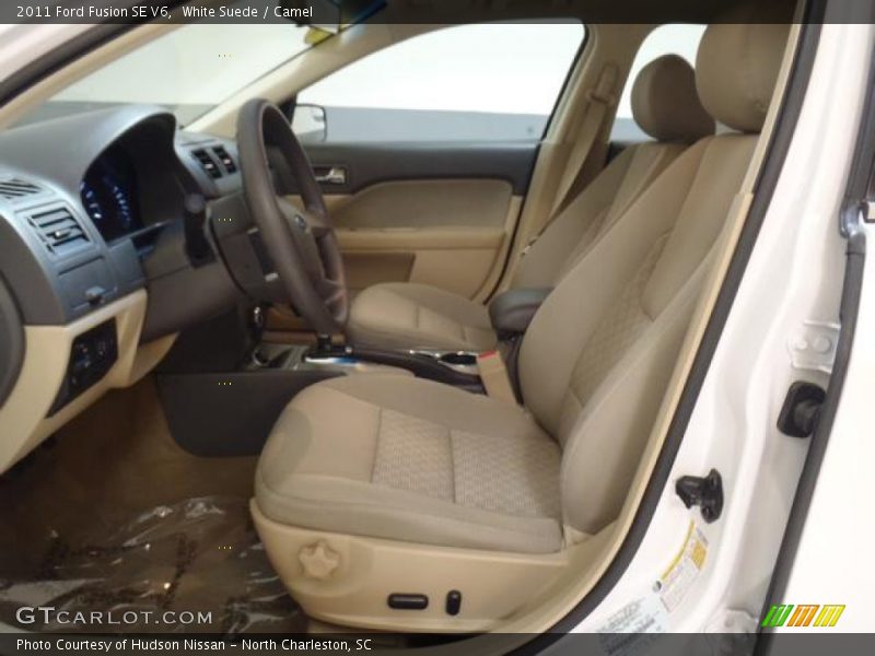 White Suede / Camel 2011 Ford Fusion SE V6