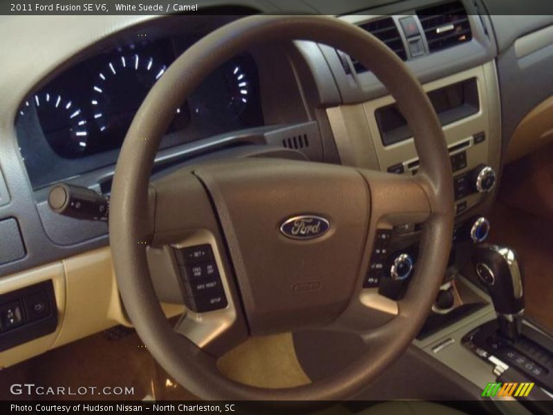 White Suede / Camel 2011 Ford Fusion SE V6