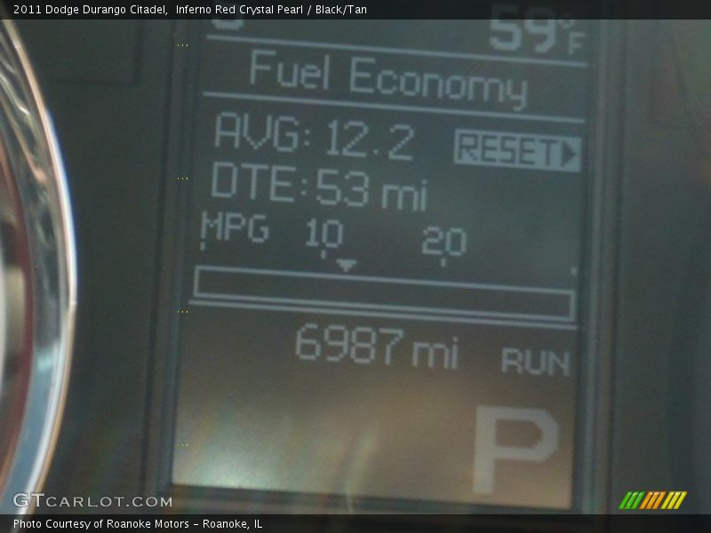 Inferno Red Crystal Pearl / Black/Tan 2011 Dodge Durango Citadel