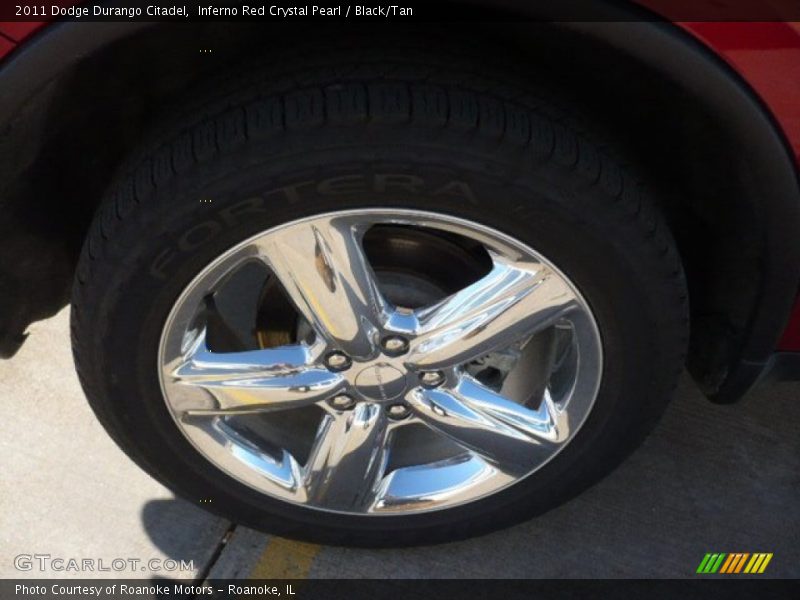 Inferno Red Crystal Pearl / Black/Tan 2011 Dodge Durango Citadel