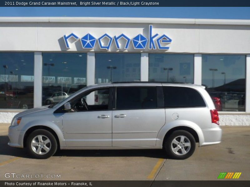 Bright Silver Metallic / Black/Light Graystone 2011 Dodge Grand Caravan Mainstreet