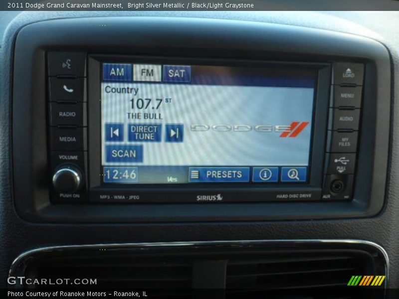 Bright Silver Metallic / Black/Light Graystone 2011 Dodge Grand Caravan Mainstreet
