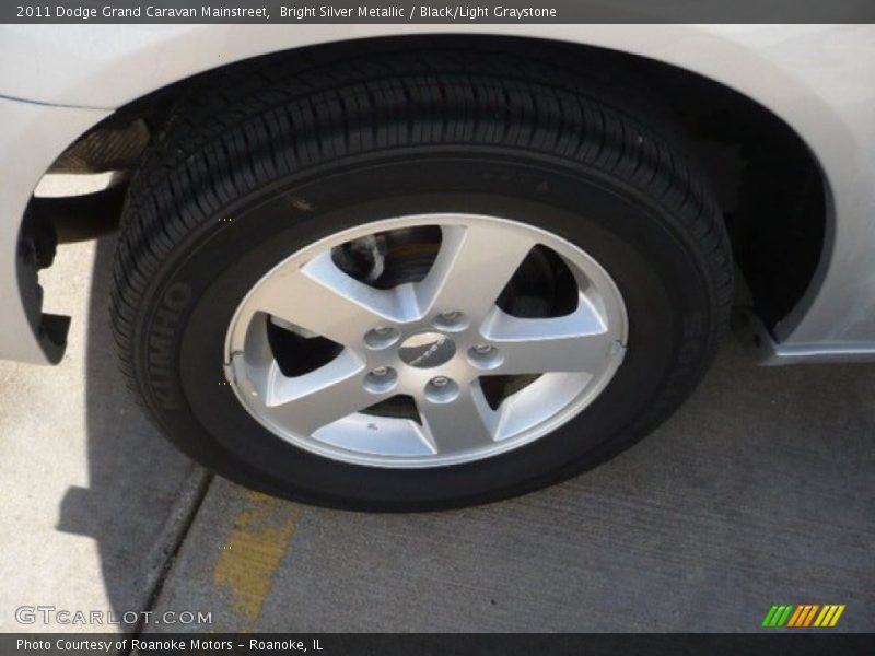 Bright Silver Metallic / Black/Light Graystone 2011 Dodge Grand Caravan Mainstreet